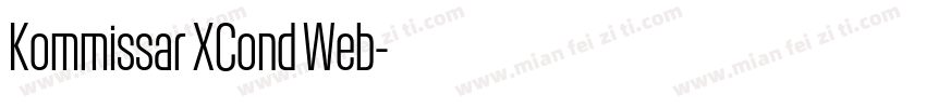 Kommissar XCond Web字体转换